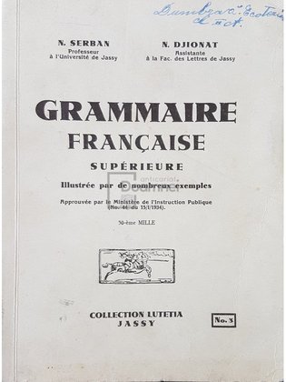 Grammaire francaise superieure