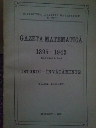 Gazeta matematica 1985