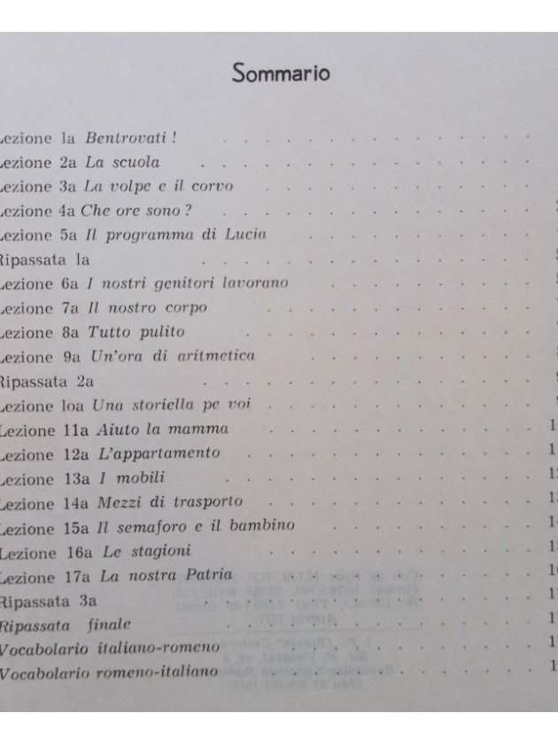 Limba italiana - Manual pentru clasa a III-a