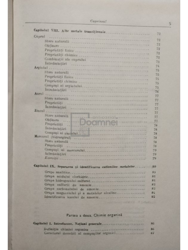 Chimie - Manual pentru anul III liceu