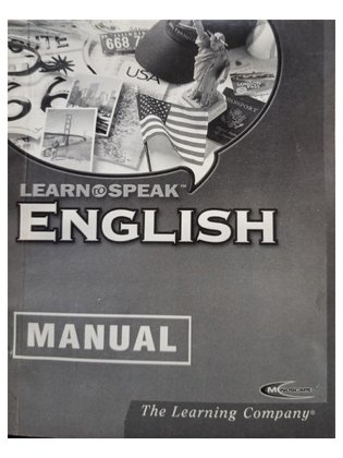 Learn to speak english - Manual
