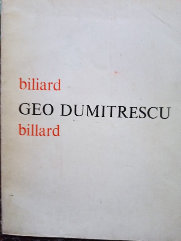 Geo Dumitrescu - Biliard