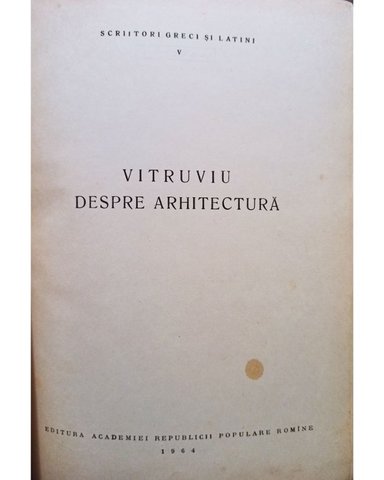 Vitruviu despre arhitectura