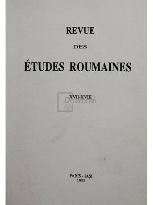 Revue des etudes roumaines, XVII - XVIII