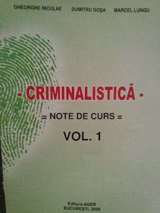 Criminalistica vol. 1