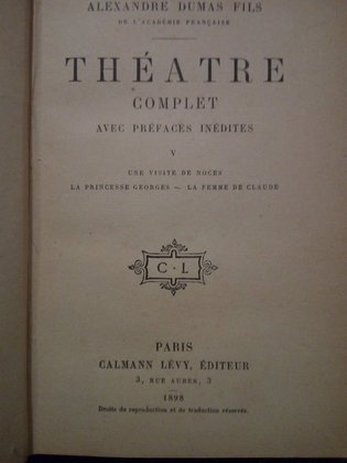 Theatre complet avec prefaces inedites
