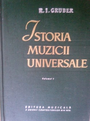 Istoria muzicii universale, vol. I