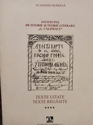 Texte uitate - texte regasite, vol. 4