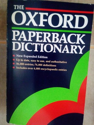 The oxford paperback dictionary