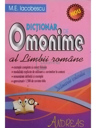 Dictionar de omonime al limbii romane