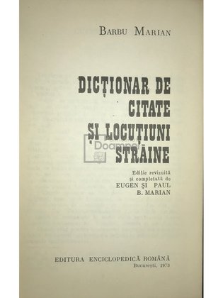 Dicționar de citate și locuțiuni străine