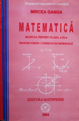 Matematica. Manual pentru clasa a IX-a