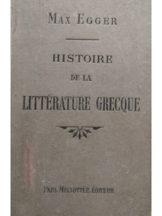 Histoire de la litterature grecque
