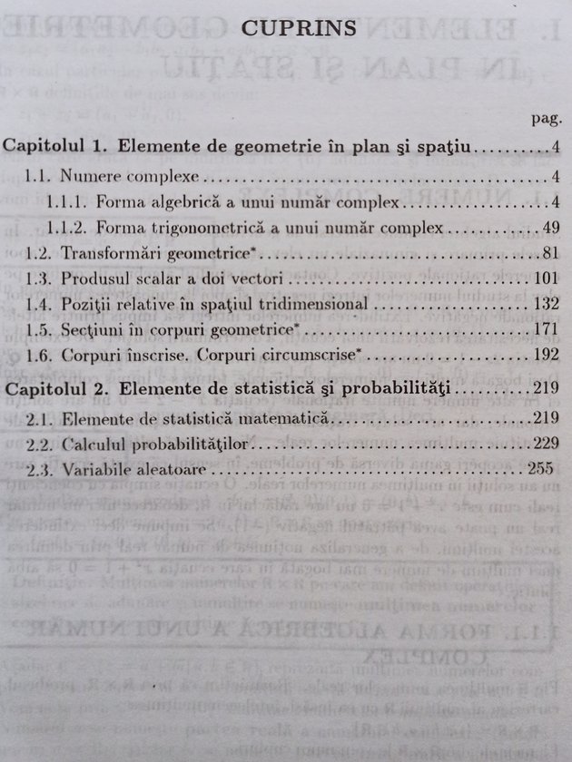 Matematica, Manual pentru clasa a X-a. Geometrie probabilitati si statistica