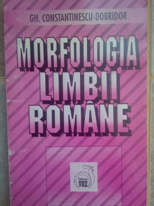 Morfologia limbii romane