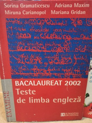 Bacalaureat 2002 - Teste de limba engleza