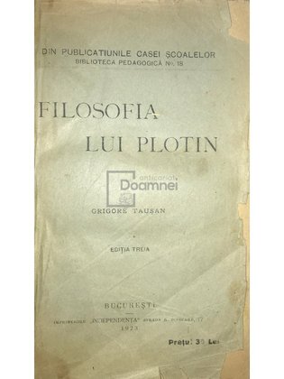 Filosofia lui Plotin (ed. 3)