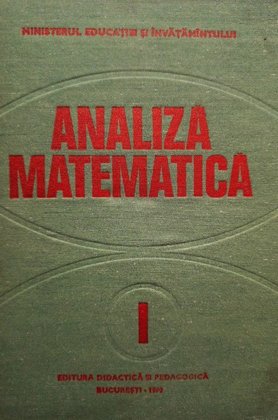 Analiza matematica, vol. 1