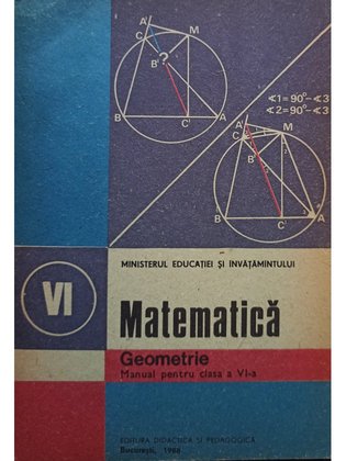 Matematica. Manual pentru clasa a VI-a - Geometrie