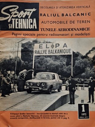Revista Sport si tehnica, nr. 1, anul XVIII, 1972