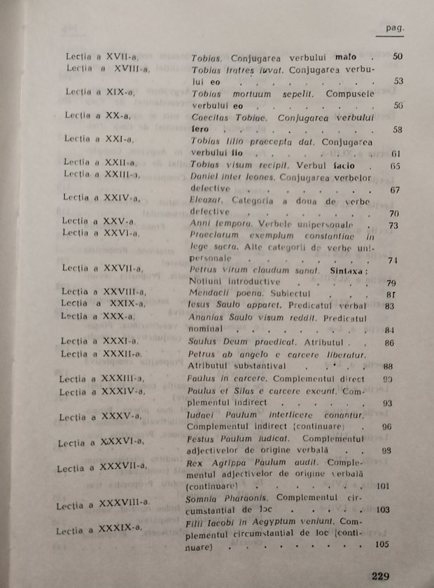 Manual de limbi clasice pentru seminariile teologice, anul IV