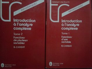 Introduction a l'analyse complexe, 2 volume