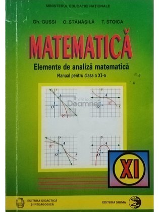 Elemente de analiza matematica - Manual pentru clasa a XI-a