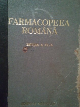 Farmacopeea romana, editia a IXa