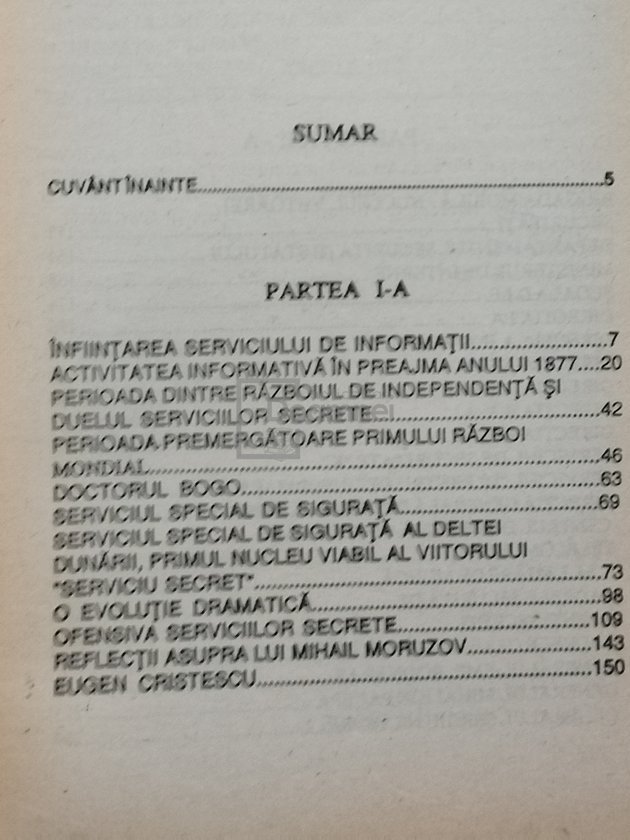 Istoria serviciilor secrete românești