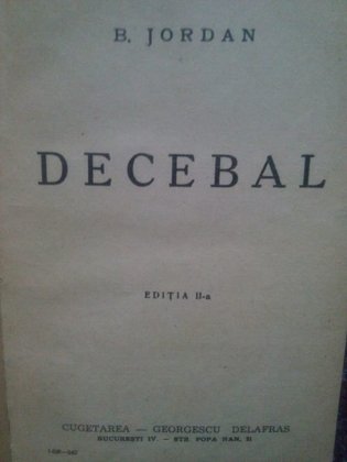 Decebal, editia a IIa