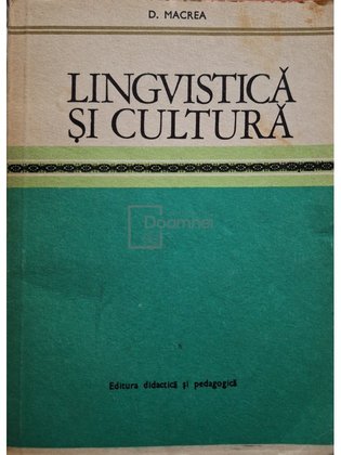 Lingvistica si cultura
