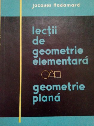 Lectii de geometrie elementara, geometrie plana