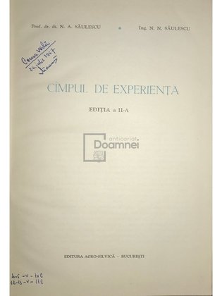 Câmpul de experiență (ed. II)