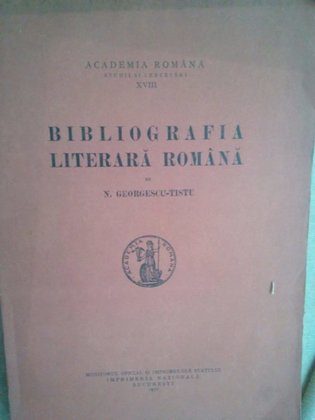 Bibliografia literara Romana (semnata)