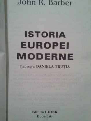 Istoria Europei moderne