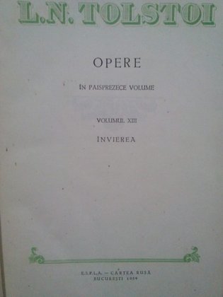 Opere, vol. XIII. Invierea