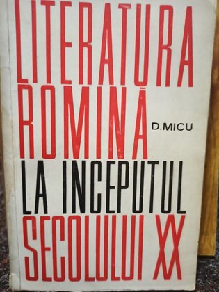 Literatura romana la inceputul secolului XX