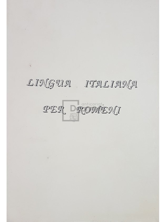 Lingua italiana per romeni