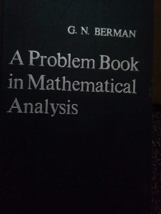 A problem book in mathematical analysis