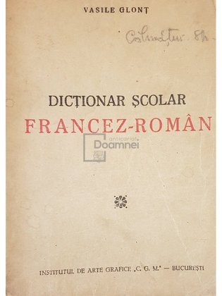 Dictionar scolar francez-roman