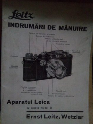 Aparatul Leica, indrumari de manuire