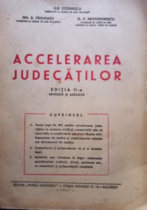 Accelerarea judecatilor, editia a II-a
