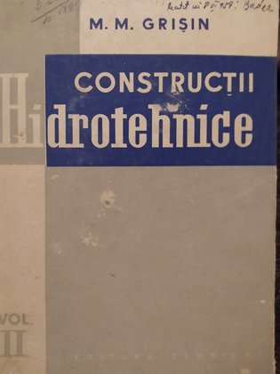 Constructii hidrotehnice, vol. II
