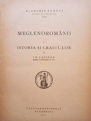 Meglenoromanii, vol. 1 - istoria si graiul lor