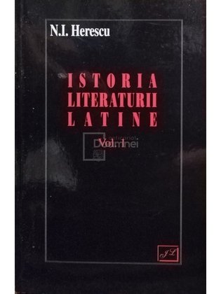Istoria literaturii latine, vol. I