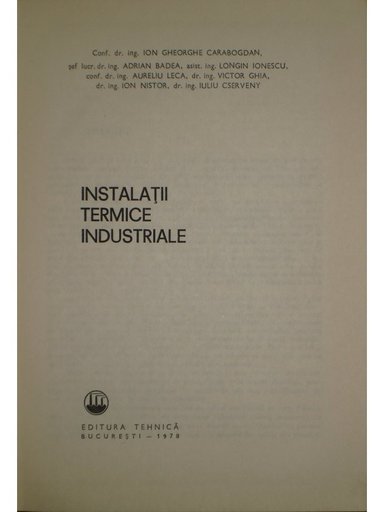 Instalatii termice industriale (dedicatie)