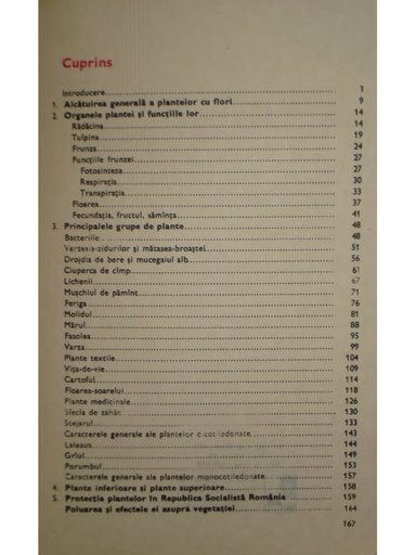 Botanica - Manual pentru clasa a V-a