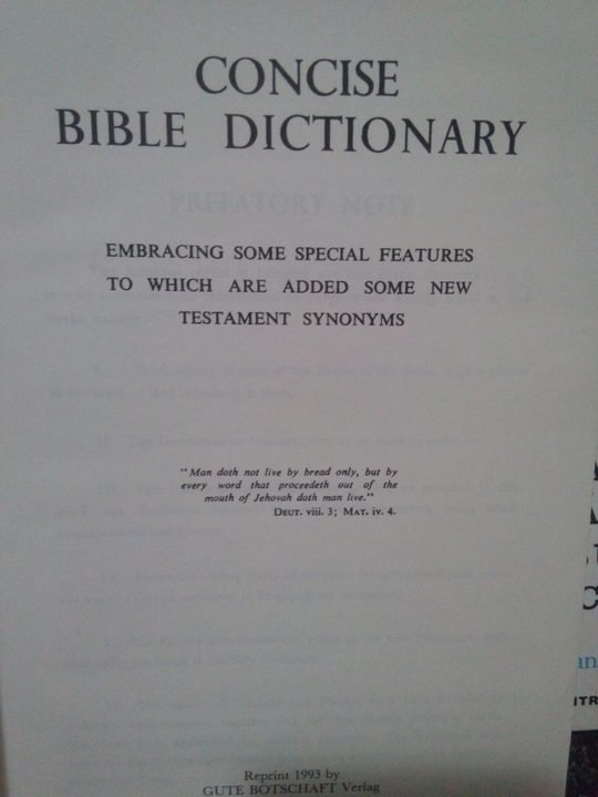 Concise bible dictionary