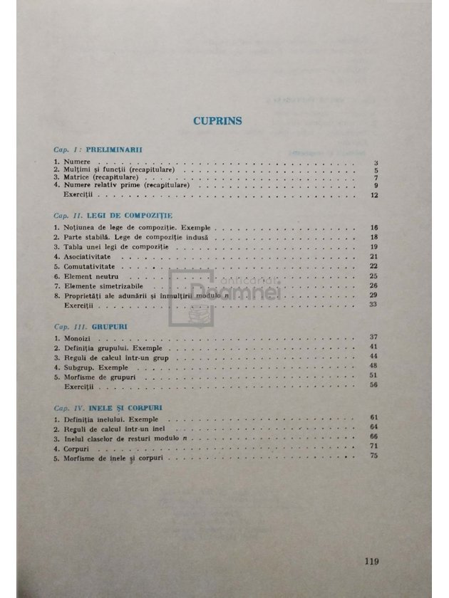 Matematica - Algebra - Manual pentru clasa a XII-a