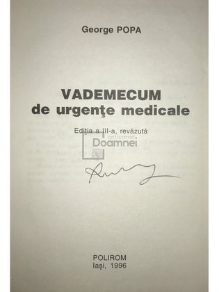 Vademecum de urgente medicale (ed. III)
